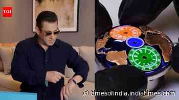 A look into Salman Khan's saphire watch with Indian flag worth Rs 41 lakhs