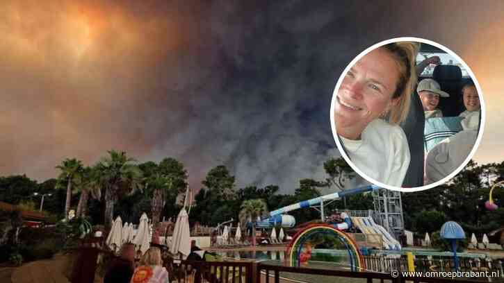 Daphne (36) vlucht met gezin voor Franse bosbranden: 'Er was veel paniek'