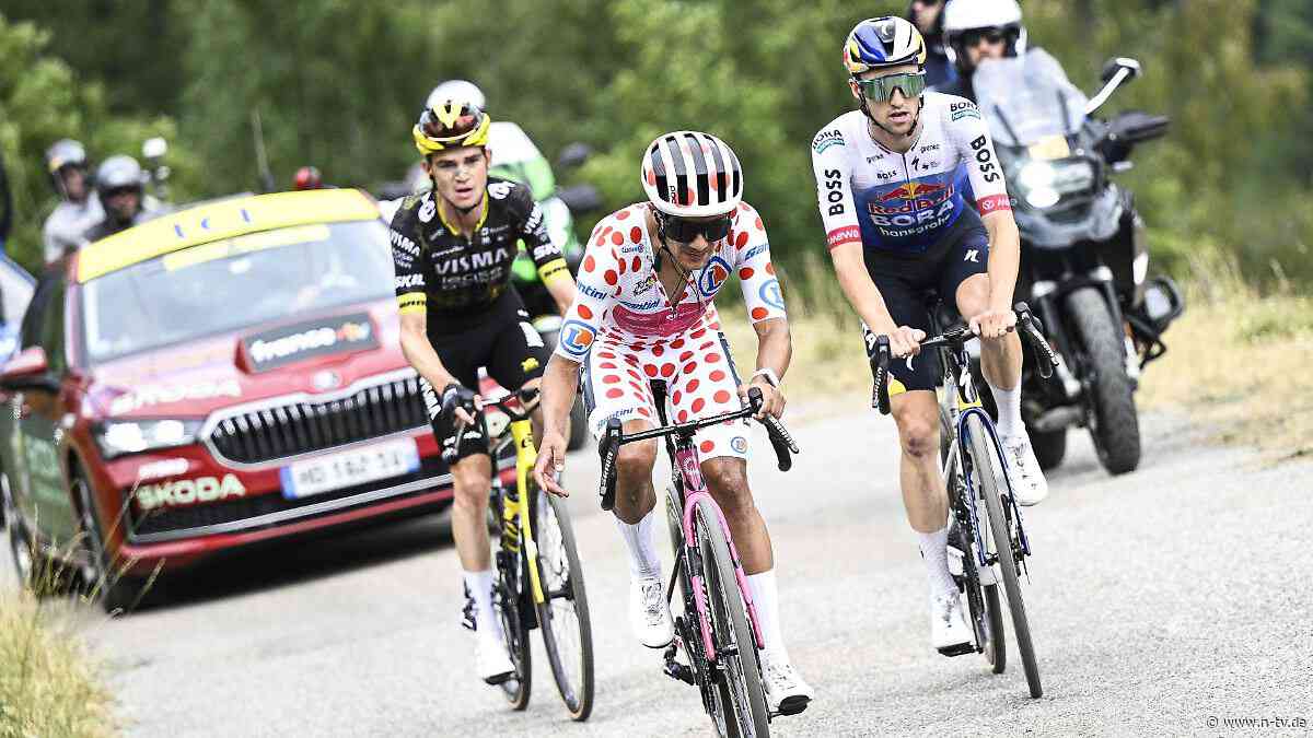 Pogacar opfert Etappensieg: Bitteres Sturzpech: Carapaz siegt in Alpe d'Huez