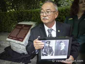 Plaque recognizes Japanese Canadian veterans winning the right to vote