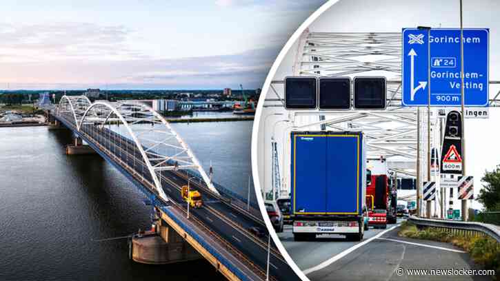 Vrachtwagens rijden nog steeds volop over Merwedebrug ondanks kans op boete: 'Ze hebben er schijt aan!'