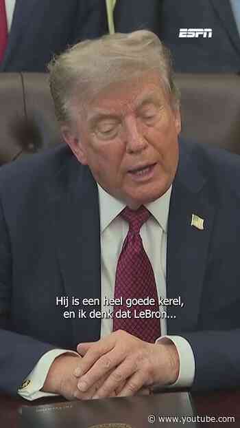 Donald Trump wordt gevraagd naar de GOAT: "Ik denk dat  LeBron misschien een racist is" 🐐🏀