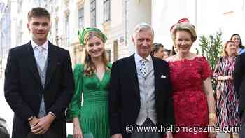 Princess Elisabeth stuns in green as she makes surprise appearance at royal wedding