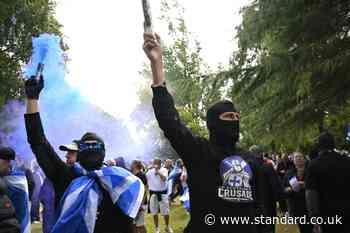 Fifteen arrested after violence breaks out at anti-migrant protest in Glasgow