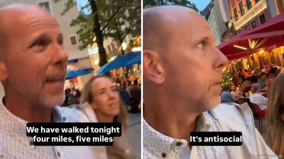 „Es ist antisozial!“ US-Tourist stolziert durch München und ihm fehlen die Worte