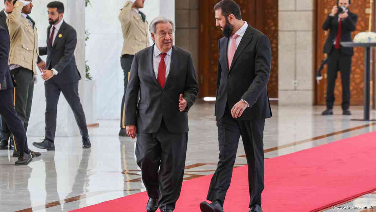 Guterres besucht als erster UN-Generalsekretär seit 15 Jahren Syrien
