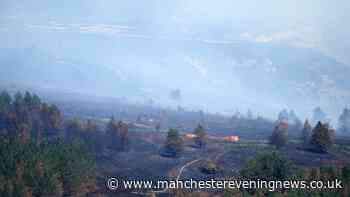 Forecasted rain will help crews battling huge moor blaze, say fire chiefs