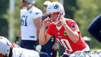 Patriots: Drake Maye targets A.J. Brown with first...