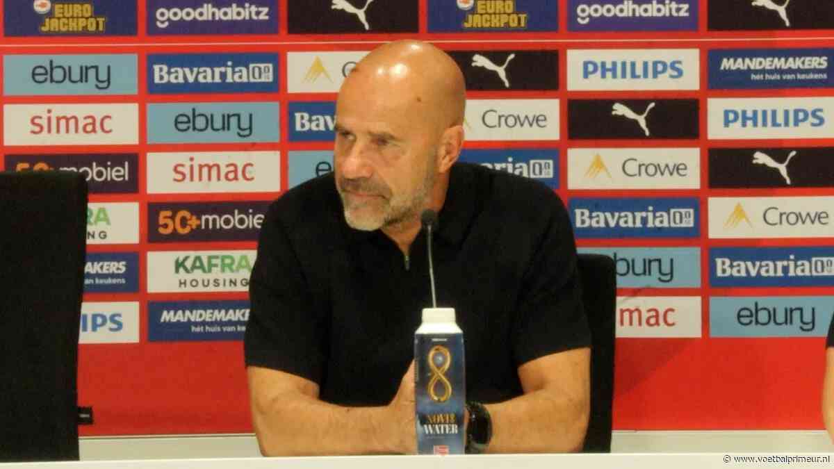 Bosz neemt geen blad voor de mond na PSV-verlies: 'Ronduit slecht'
