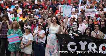 Thousands gather in Liverpool city centre for celebrations throughout the day