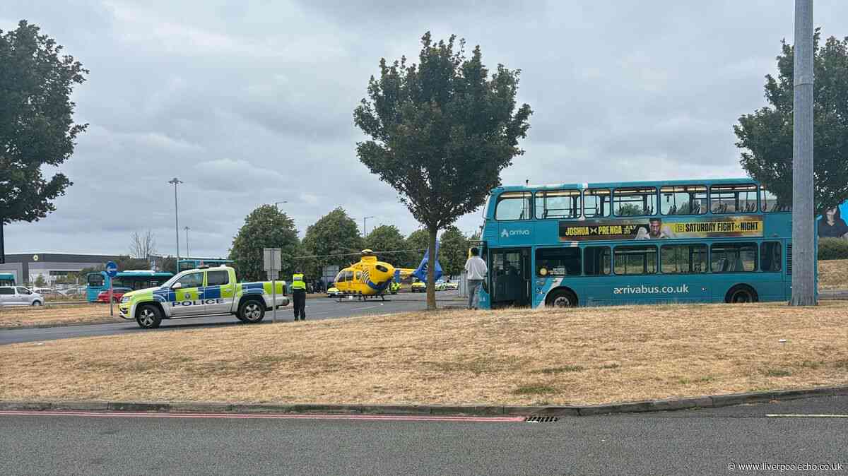 Liverpool John Lennon Airport incident live after man crashes following 'medical episode'