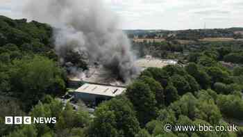 Firefighters tackling blaze at recycling depot