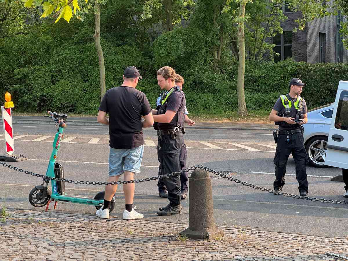 Polizei in Bonn kontrolliert E-Scooter-Fahrer