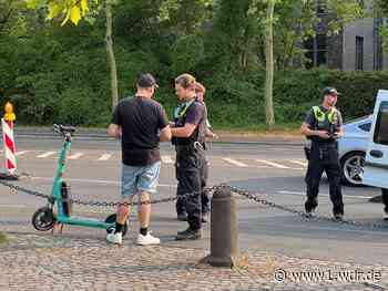 Polizei in Bonn kontrolliert E-Scooter-Fahrer