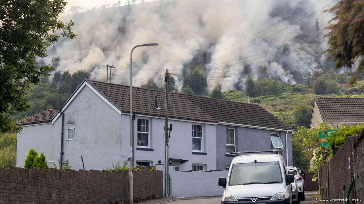 Two major wildfires continue to burn as fire service issues updates