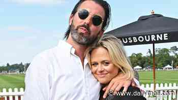 Emily Atack cuddles up to fiancé Alistair Garner as they pack on the PDA at the polo