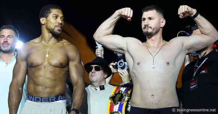 Anthony Joshua vs Kristian Prenga live scorecard and fight result