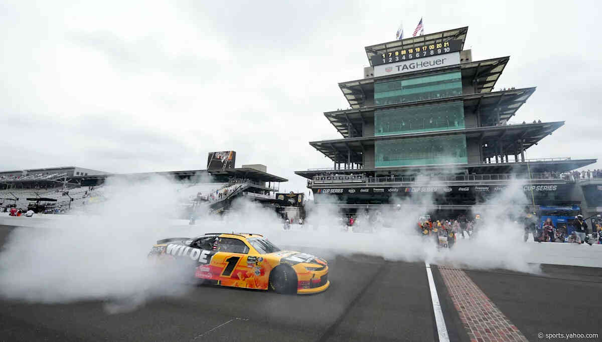 NASCAR's Carson Kvapil was told not to do a burnout on IMS bricks; he did it anyway