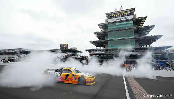 NASCAR's Carson Kvapil was told not to do a burnout on IMS bricks; he did it anyway