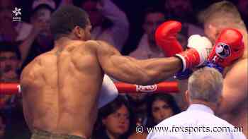 AJ survives TWO knockdowns to roar back and KO opponent as mega fight cops stunning scare