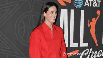Caitlin Clark and Angel Reese lead glamorous arrivals at WNBA All-Star Game as league's biggest stars stun on orange carpet