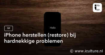iPhone herstellen (restore) bij hardnekkige problemen