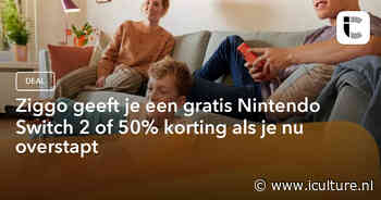 Ziggo geeft je een gratis Nintendo Switch 2 of 50% korting als je nu overstapt