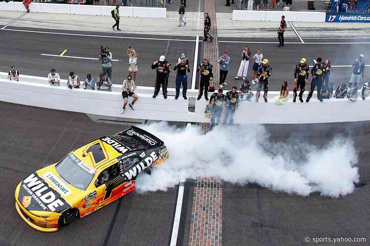 Dale Jr. apologizes and Kvapil explains controversial burnout across Indy bricks