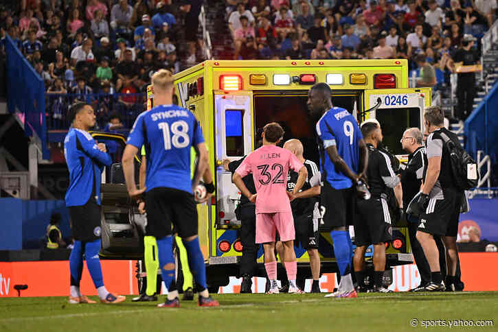MLS scare! Berterame leaves in an ambulance