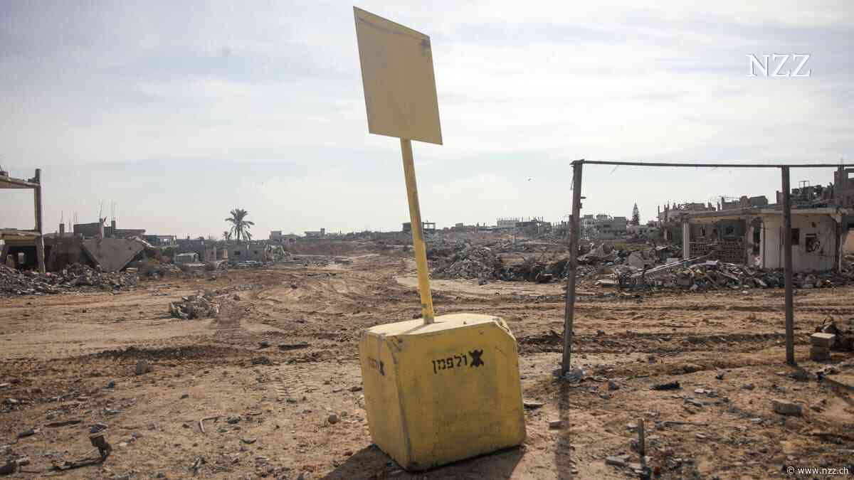 Über Nacht rücken die gelben Blöcke vor: Die zwei Millionen Menschen im Gazastreifen leben auf einem schrumpfenden Stück Land