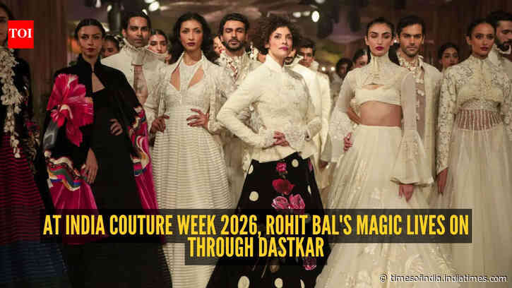 The man may be gone, but Rohit Bal's magic still walks the runway - DASTKAR becomes a moving tribute to the master