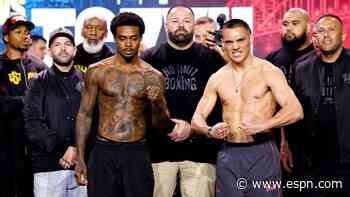 Follow live: Tim Tszyu upsets Errol Spence in future Hall of Famer's return fight