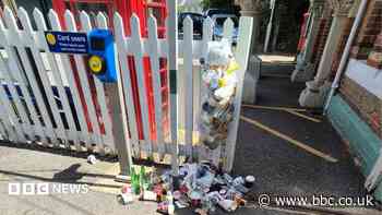 Anger over litter at station serving beauty spot
