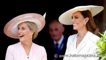 Kate Middleton and Duchess Sophie's friendly Commonwealth Games kiss caught on camera