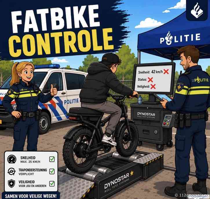 Fatbike controle in Winschoten