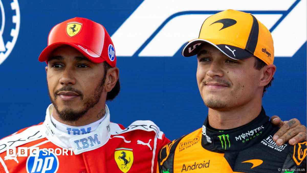 Norris cautious despite pole as it 'falls apart' for Hamilton