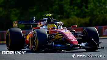 Hamilton fastest as new Aston Martin makes encouraging debut