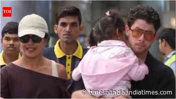 Priyanka lands in Hyderabad for Varanasi; Nick carrying Malti wins hearts