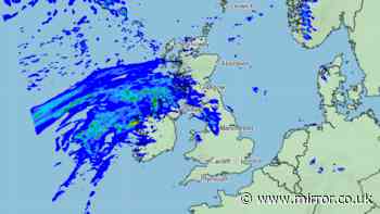 Met Office names areas facing rain on Monday as 49 counties set for wet weather