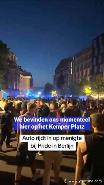 Auto rijdt in op menigte bij Pride in Berlijn