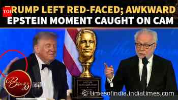 Trump Smirks, Shrugs As Epstein Award Moment Unfolds Before Him