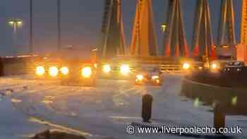 Runcorn bridge transformed into snowy Gotham City as Batman filming returns