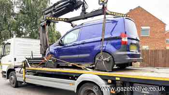 Nuisance van regularly parking on grass verges towed from Middlesbrough street