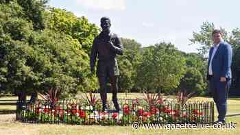 Repaired Brian Clough statue returns to Albert Park after years behind steel fence