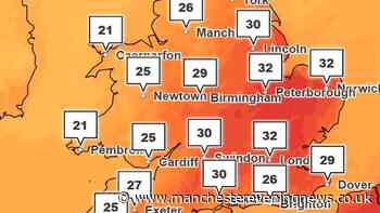 Met Office verdict on exact date it will hit 33C in UK this week