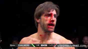 Love Island's Jack Fincham is left covered in blood as doctors are forced to stop bare knuckle fight with Geordie Shore's Aaron Chalmers in minutes
