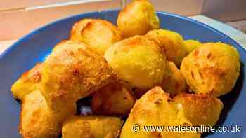 Roast potatoes will turn out crispier if coated in 1 simple ingredient before cooking them