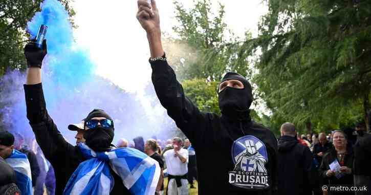 15 arrested after mob clashes with police in ‘thuggish’ Glasgow protests