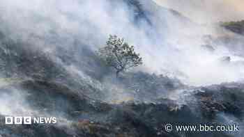 Wildfire burning one month on is 'the size of a small town'
