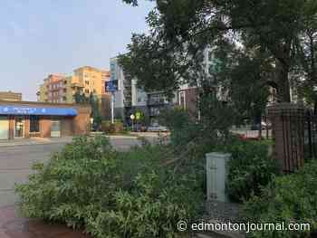 Severe thunderstorm hammers Edmonton causing flooding, road closures